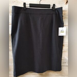 NWT Calvin Klein charcoal pencil skirt fully lined classic timeless sz 14
